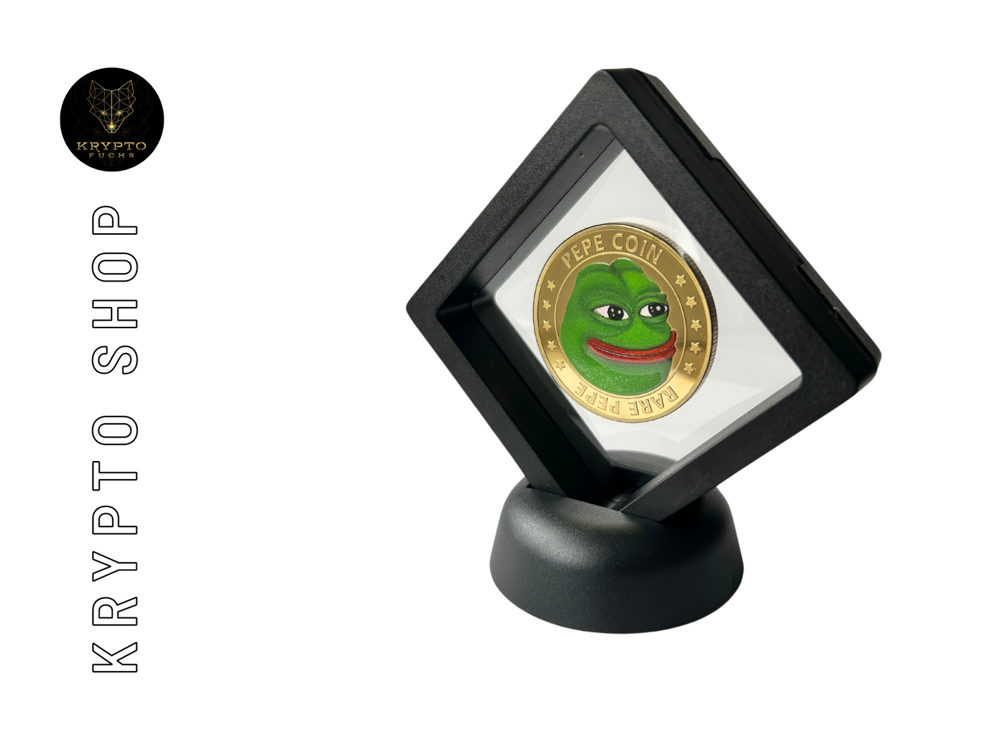 Pepecoin PEPE Gold bicolor Kryptomünze