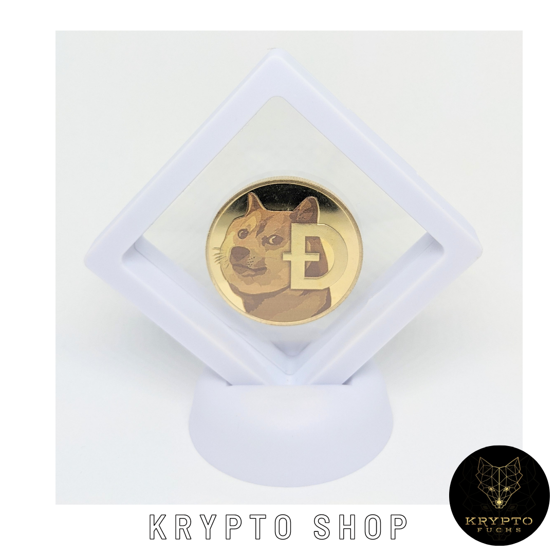 Dogecoin DOGE bicolor Kryptomünze