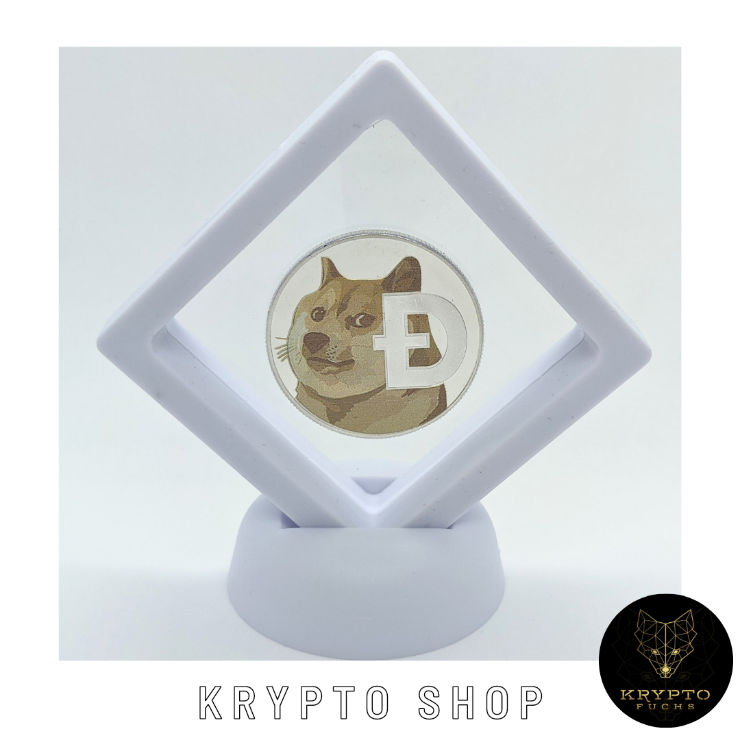 Dogecoin DOGE bicolor Kryptomünze