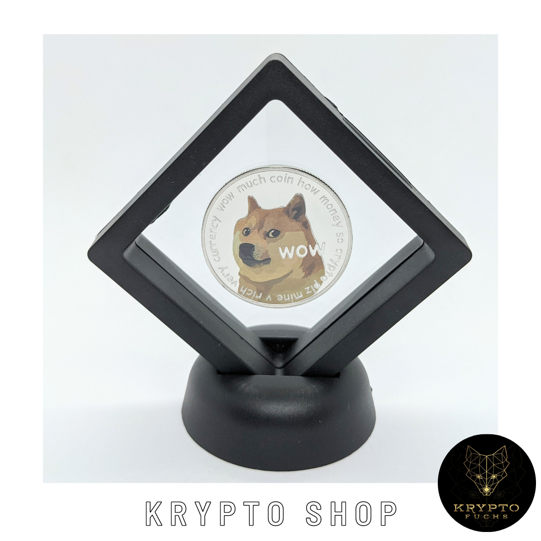 Dogecoin DOGE bicolor Kryptomünze