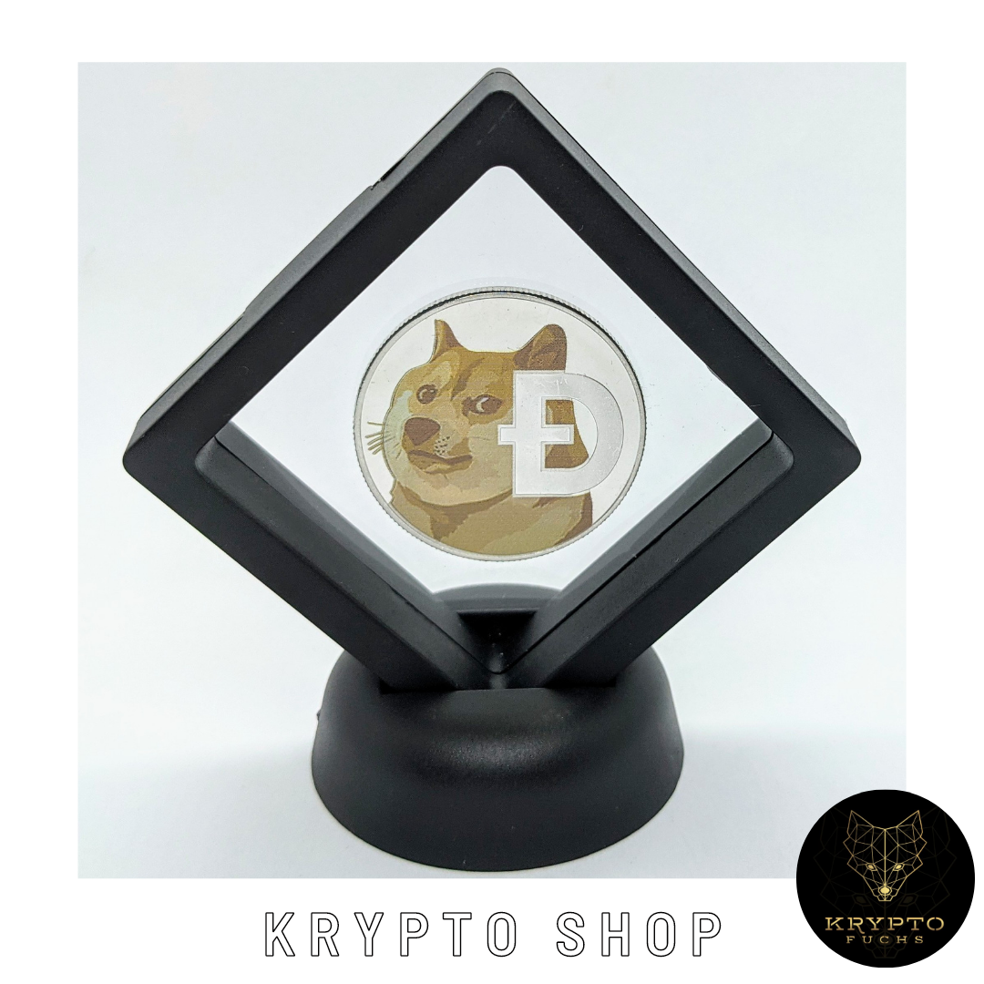 Dogecoin DOGE bicolor Kryptomünze