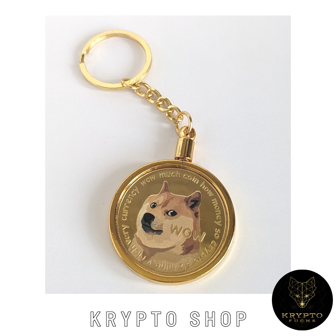 Dogecoin DOGE bicolor Kryptomünze