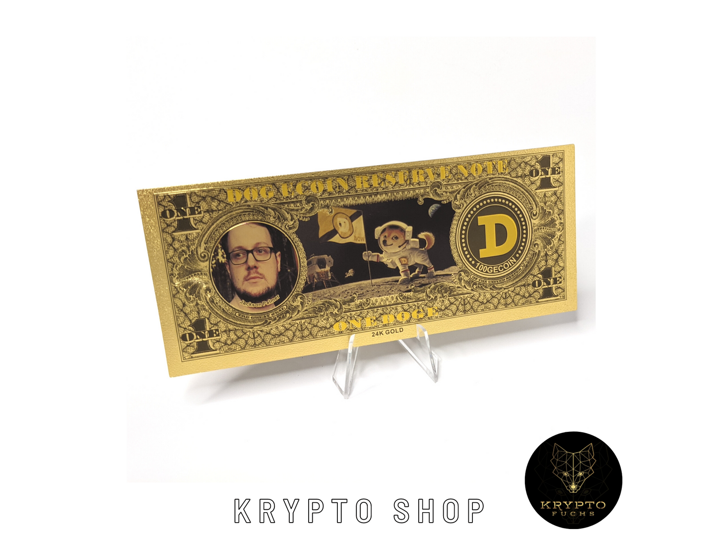 Dogecoin DOGE Krypto Banknote