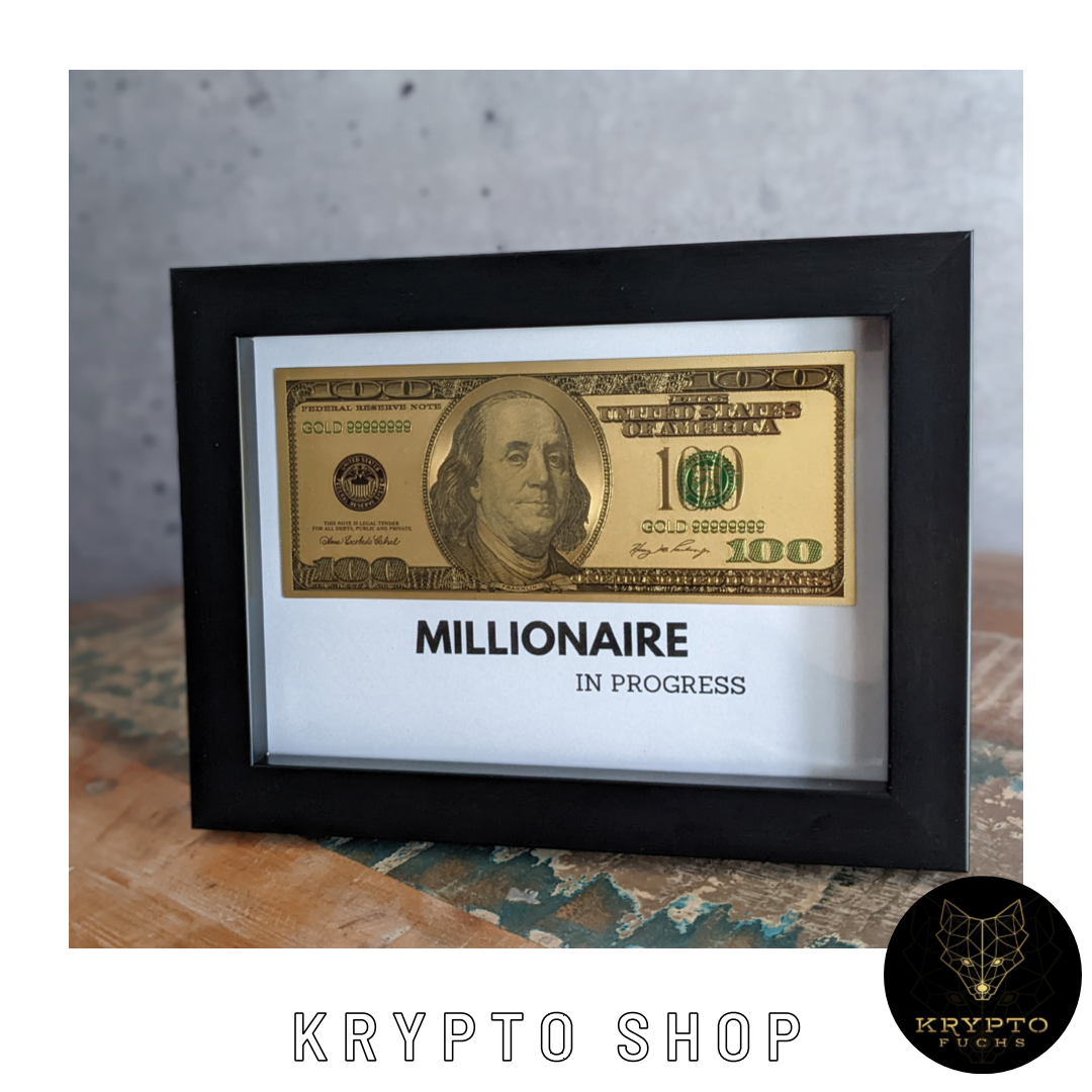 Krypto Kunst "Millionaire in progresss"