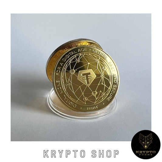 Tether USDT Kryptomünze 2021 Edition – Gold, Rückseite | KryptoFuchs
