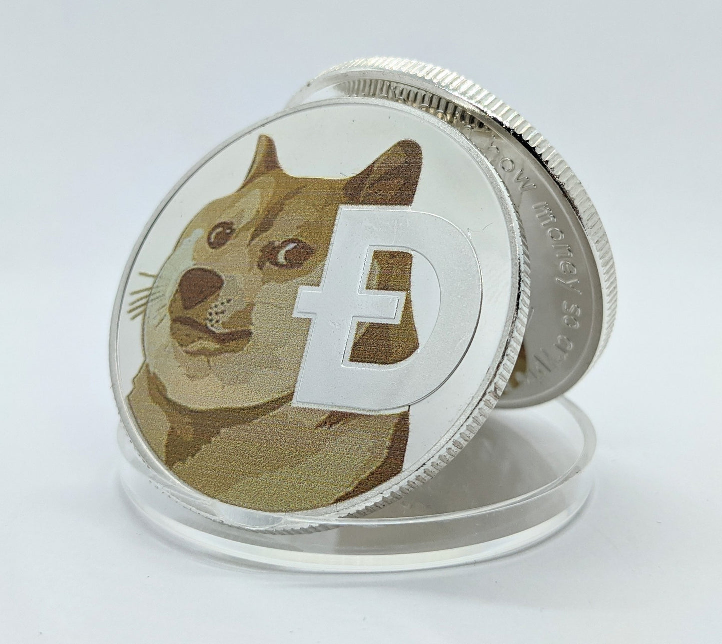 Dogecoin DOGE bicolor Kryptomünze