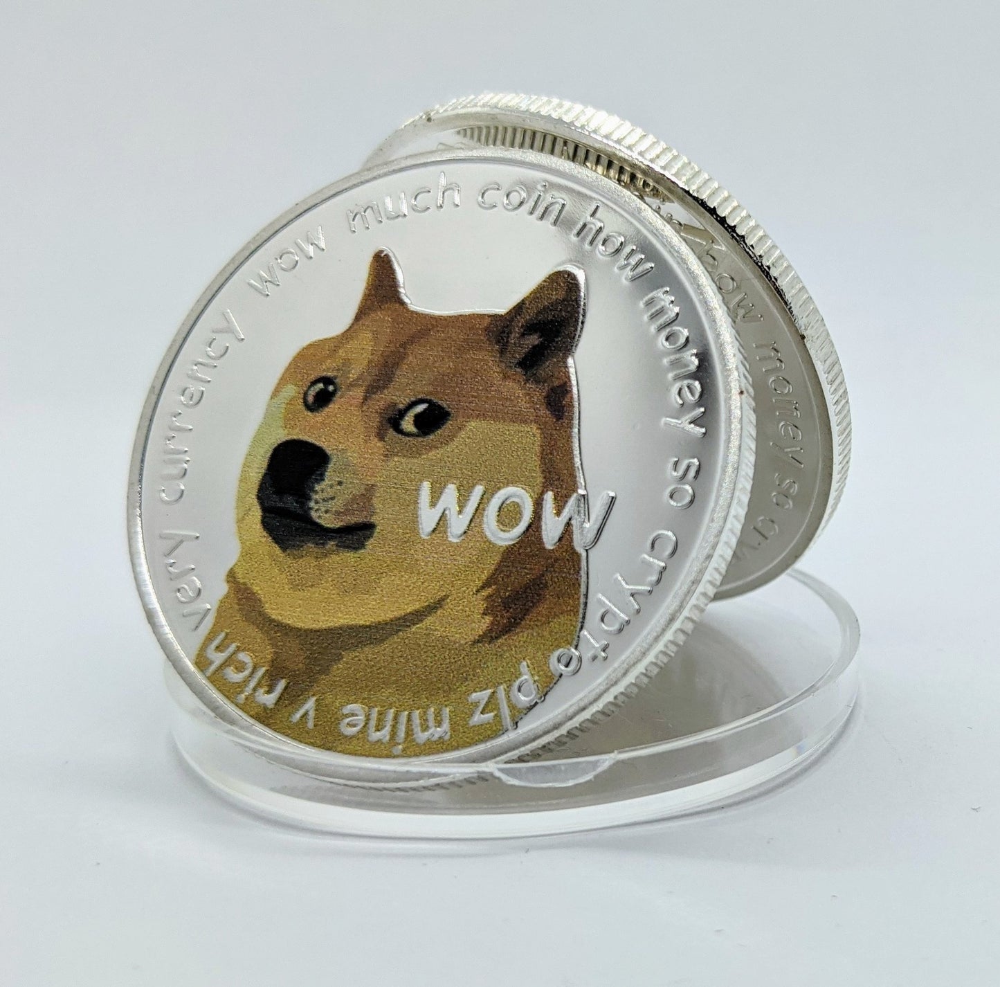 Dogecoin DOGE bicolor Kryptomünze