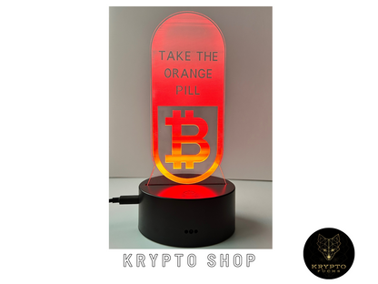 Krypto Lampe 3D LED mit Fernbedienung – Ansicht 16 | KryptoFuchs