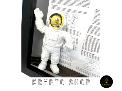 Krypto-Kunst "Bitcoin BTC Satoshi Nakamoto Whitepaper"