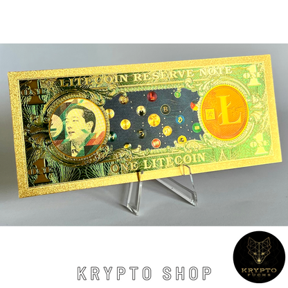 Litecoin LTC Krypto Banknote