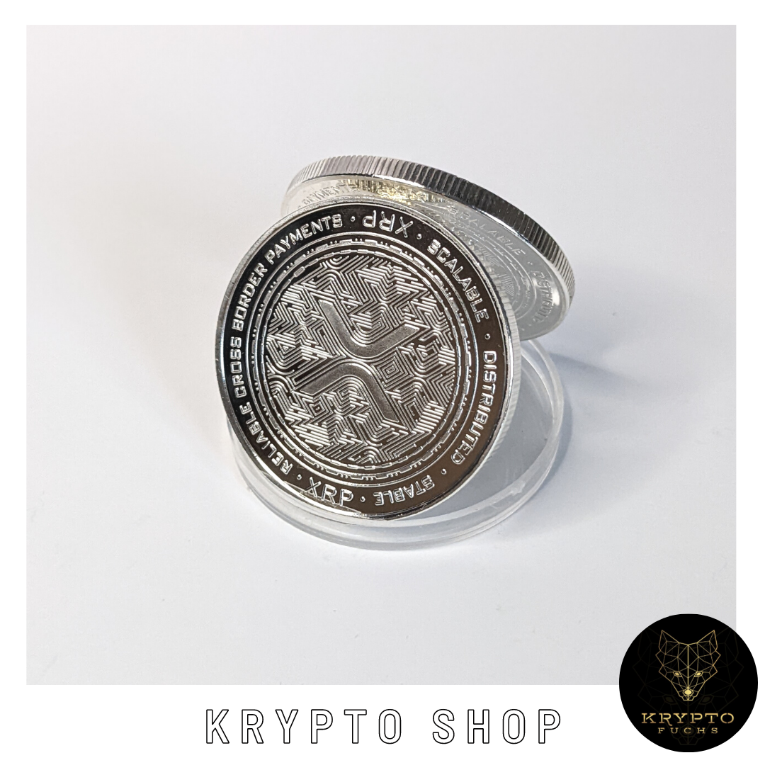 Ripple XRP Kryptomünze 2021 Edition – Silber, Rückseite | KryptoFuchs