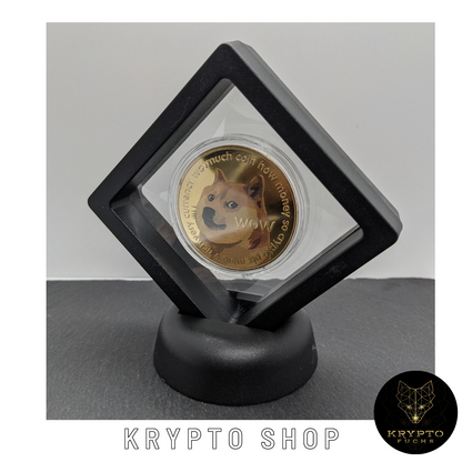 Dogecoin DOGE bicolor Kryptomünze – Rückseite | KryptoFuchs
