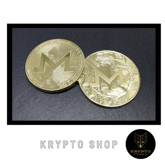 Monero XMR Kryptomünze – Vorder- und Rückseite | KryptoFuchs