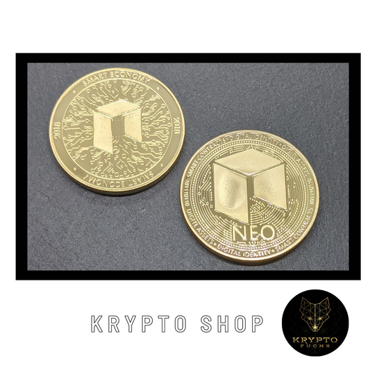 NEO Kryptomünze – Vorder- und Rückseite | KryptoFuchs