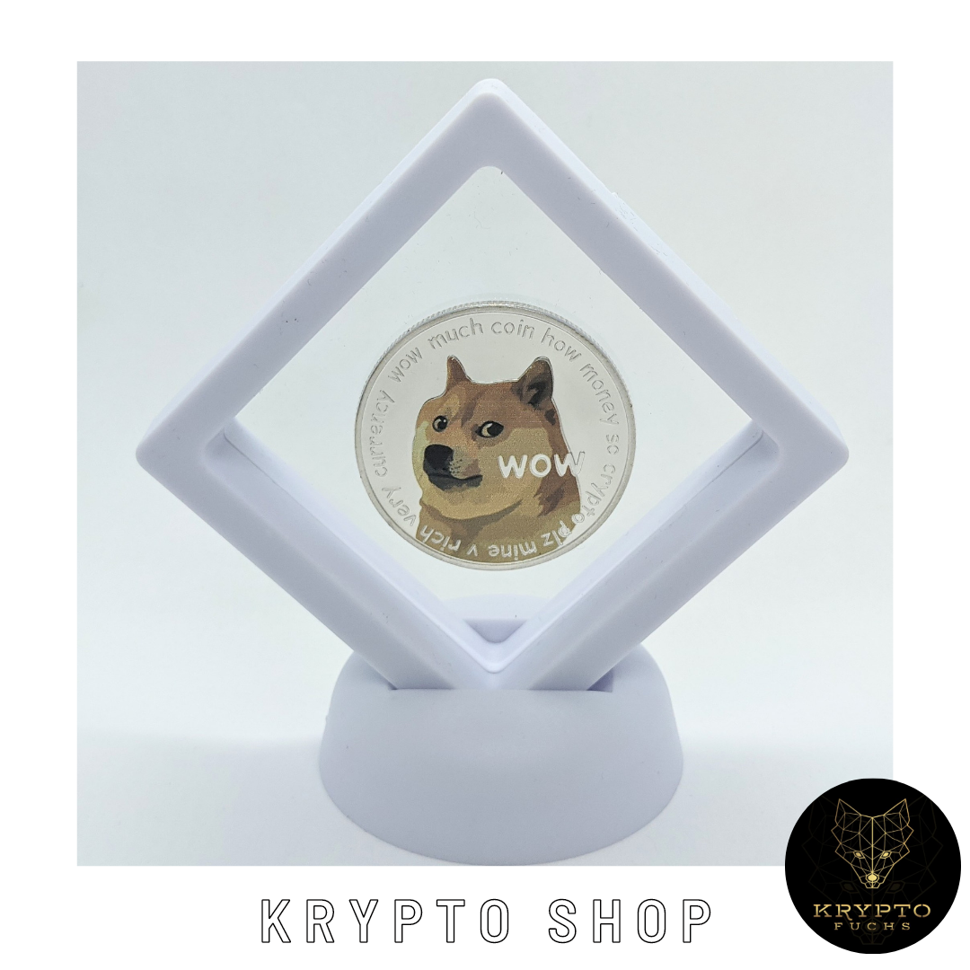 Dogecoin DOGE bicolor Kryptomünze – Ansicht 9 | KryptoFuchs