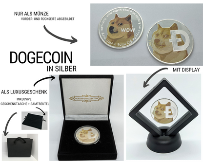 Dogecoin DOGE bicolor Kryptomünze