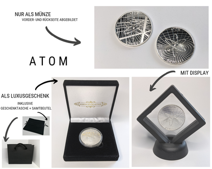 Cosmos ATOM Kryptomünze – Geschenk-Set mit Verpackung | KryptoFuchs