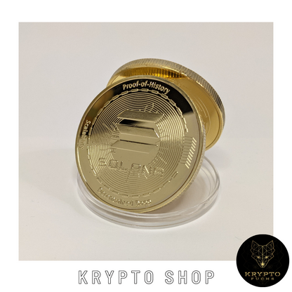Solana SOL Kryptomünze – Vorderseite | KryptoFuchs