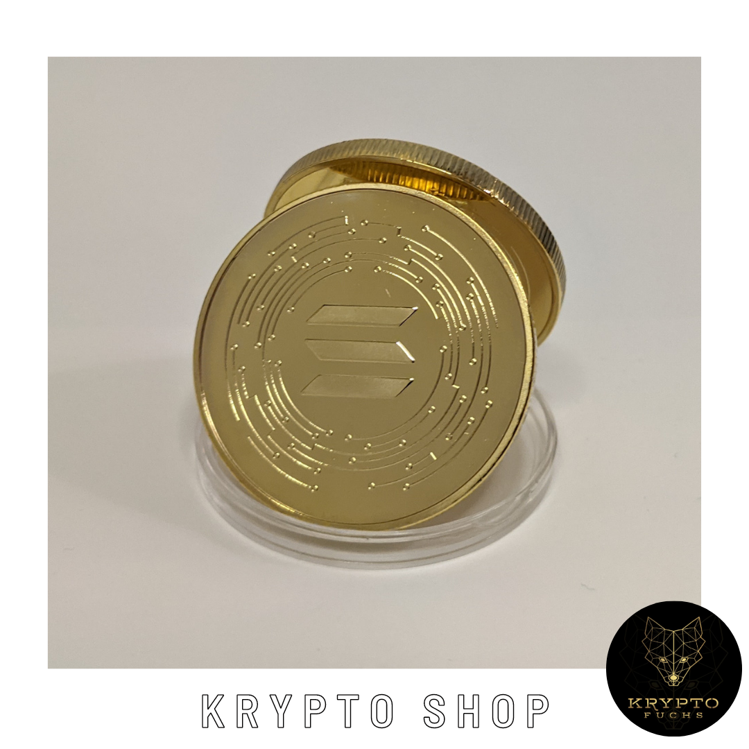 Solana SOL Kryptomünze – Rückseite | KryptoFuchs