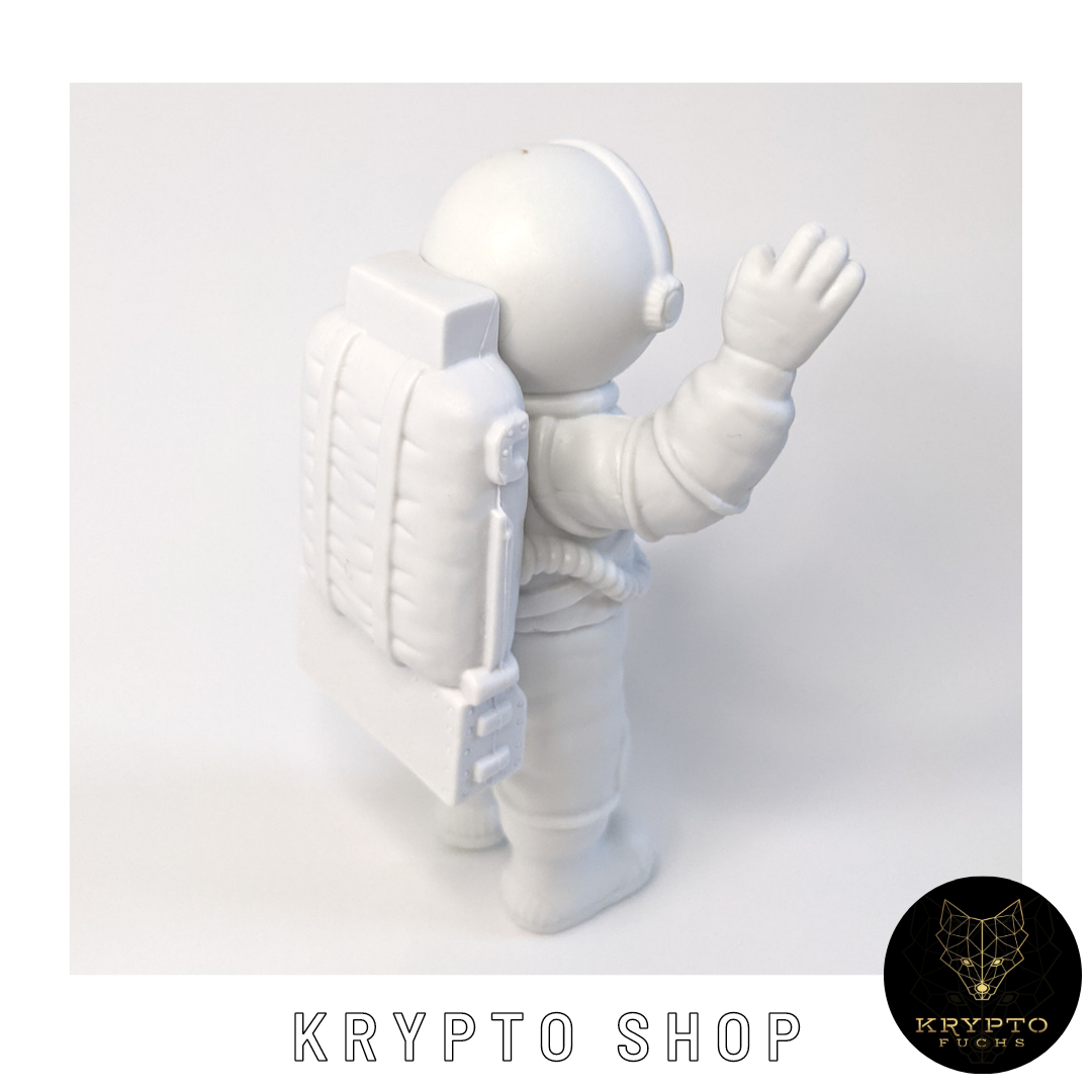 Krypto Astronaut – Seitenansicht links | KryptoFuchs