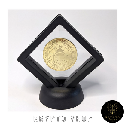 Ethereum ETH Kryptomünze 2021 Edition – im schwarzen Display | KryptoFuchs