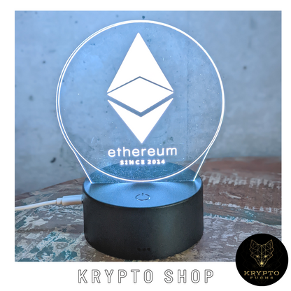 Krypto Lampe 3D LED mit Fernbedienung