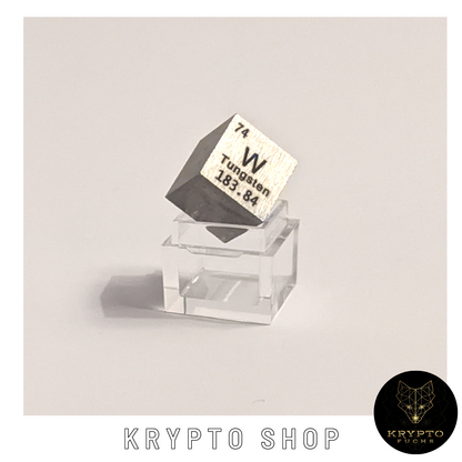 Tungsten Cube, Wolfram Würfel 99.95% – Detail | KryptoFuchs