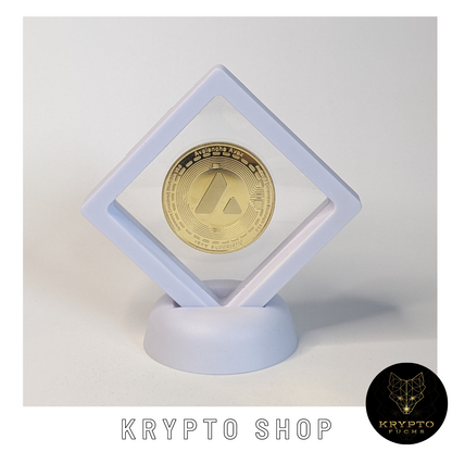 Avalanche AVAX Kryptomünze – im weißen Display | KryptoFuchs