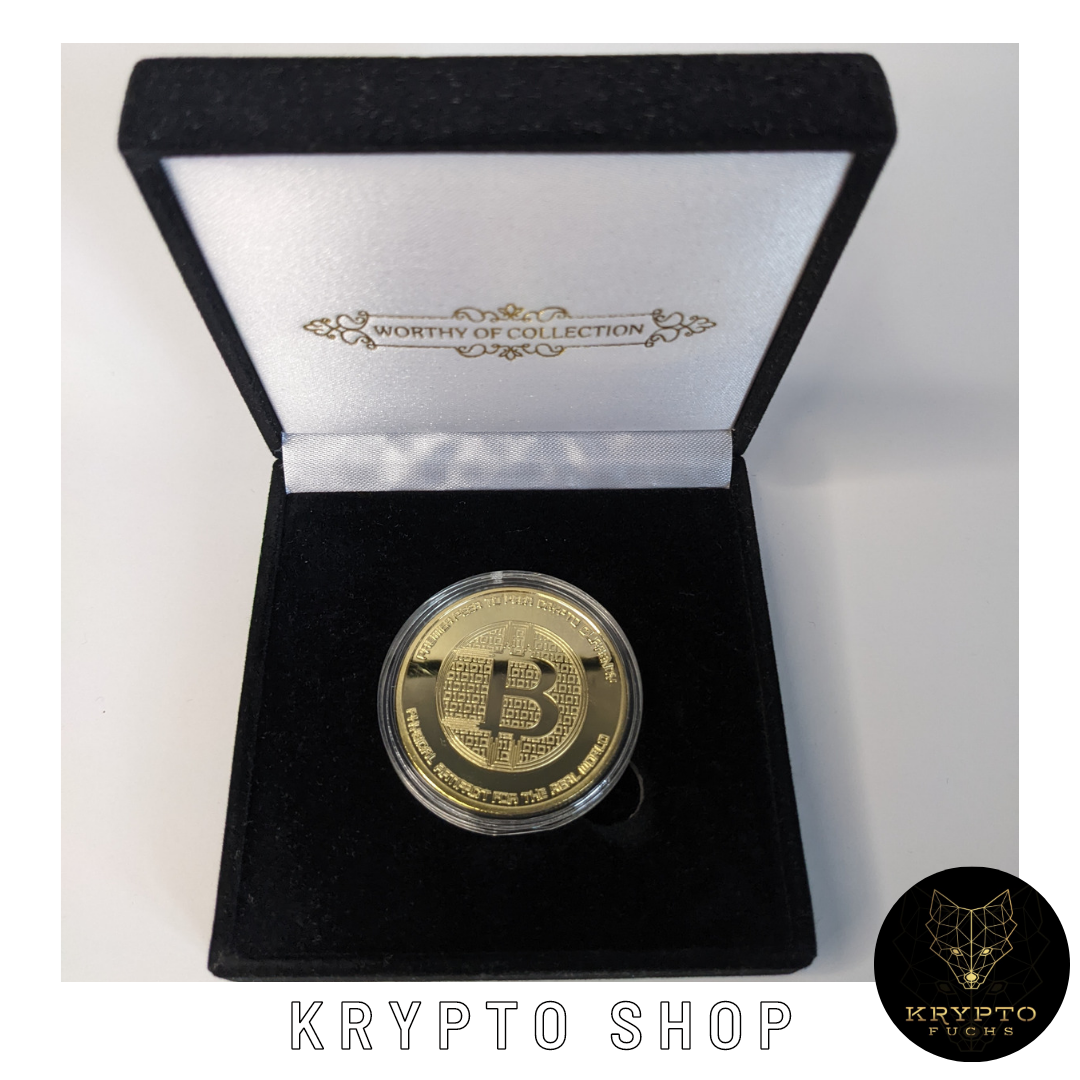 Bitcoin BTC Silkroad Kryptomünze – in Geschenkbox | KryptoFuchs