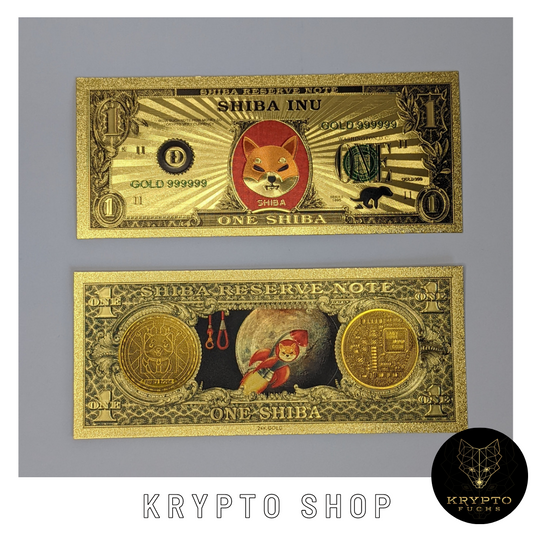 Shiba Inu SHIBA Krypto Banknote – Vorderseite | KryptoFuchs