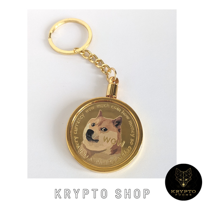 Dogecoin DOGE bicolor Kryptomünze