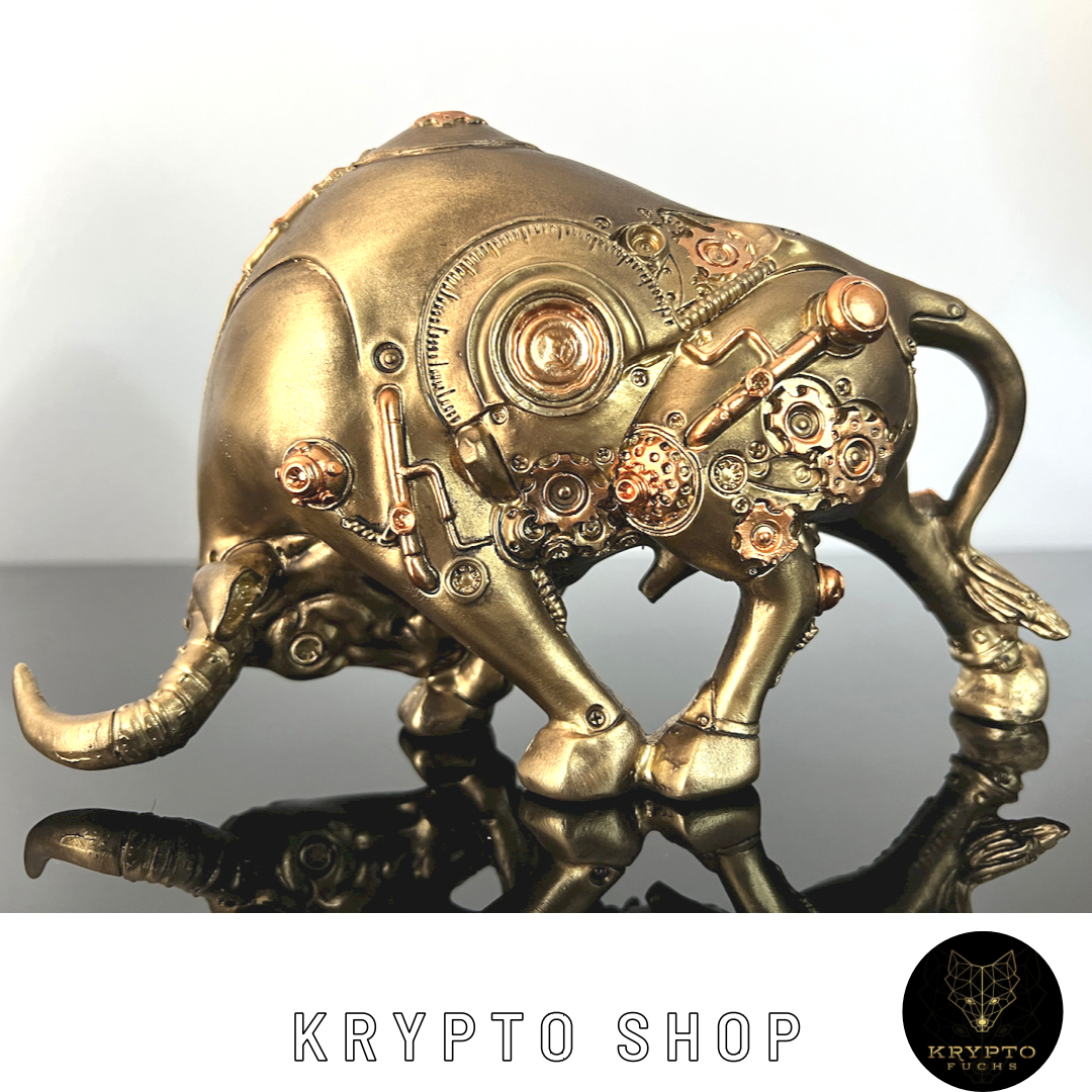 Bitcoin Bulle Miami Krypto 2022 BTC Skulptur