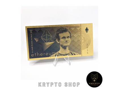 Ethereum ETH Krypto Banknote – Rückseite | KryptoFuchs