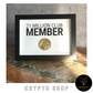 Krypto Kunst "21 Millionen Club Member"