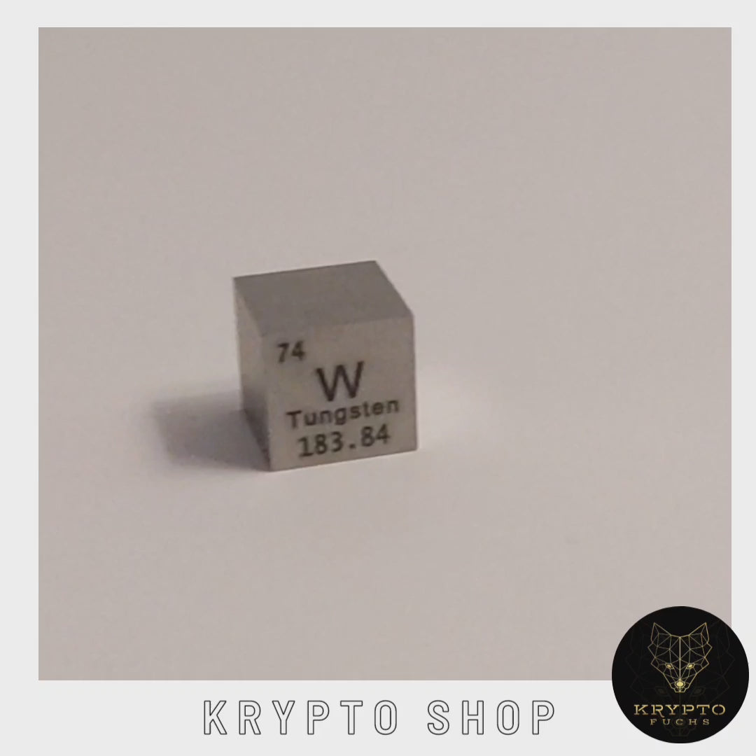 Wolfram Würfel 99,95% – Rückseite | KryptoFuchs