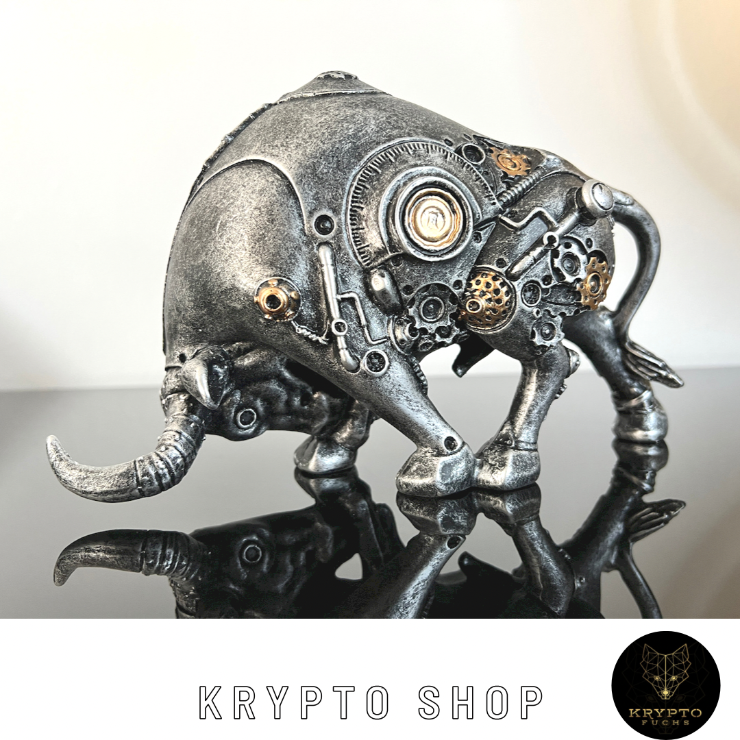Bitcoin Bulle Miami Krypto 2022 BTC Skulptur