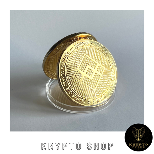 Binance BNB Kryptomünze 2021 Edition – Vorderseite | KryptoFuchs