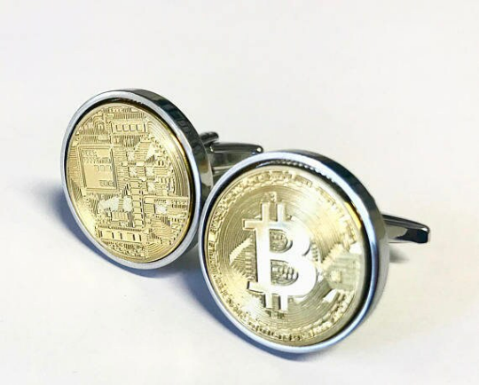 Bitcoin Manschettenknöpfe – Ansicht 5 | KryptoFuchs