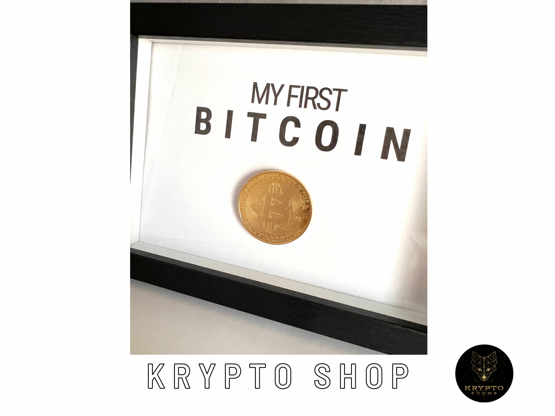 Krypto Kunst "My first Bitcoin" – Produktbild 2 | KryptoFuchs