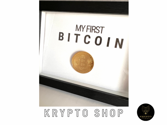 Krypto Kunst "My first Bitcoin" – Produktbild 2 | KryptoFuchs