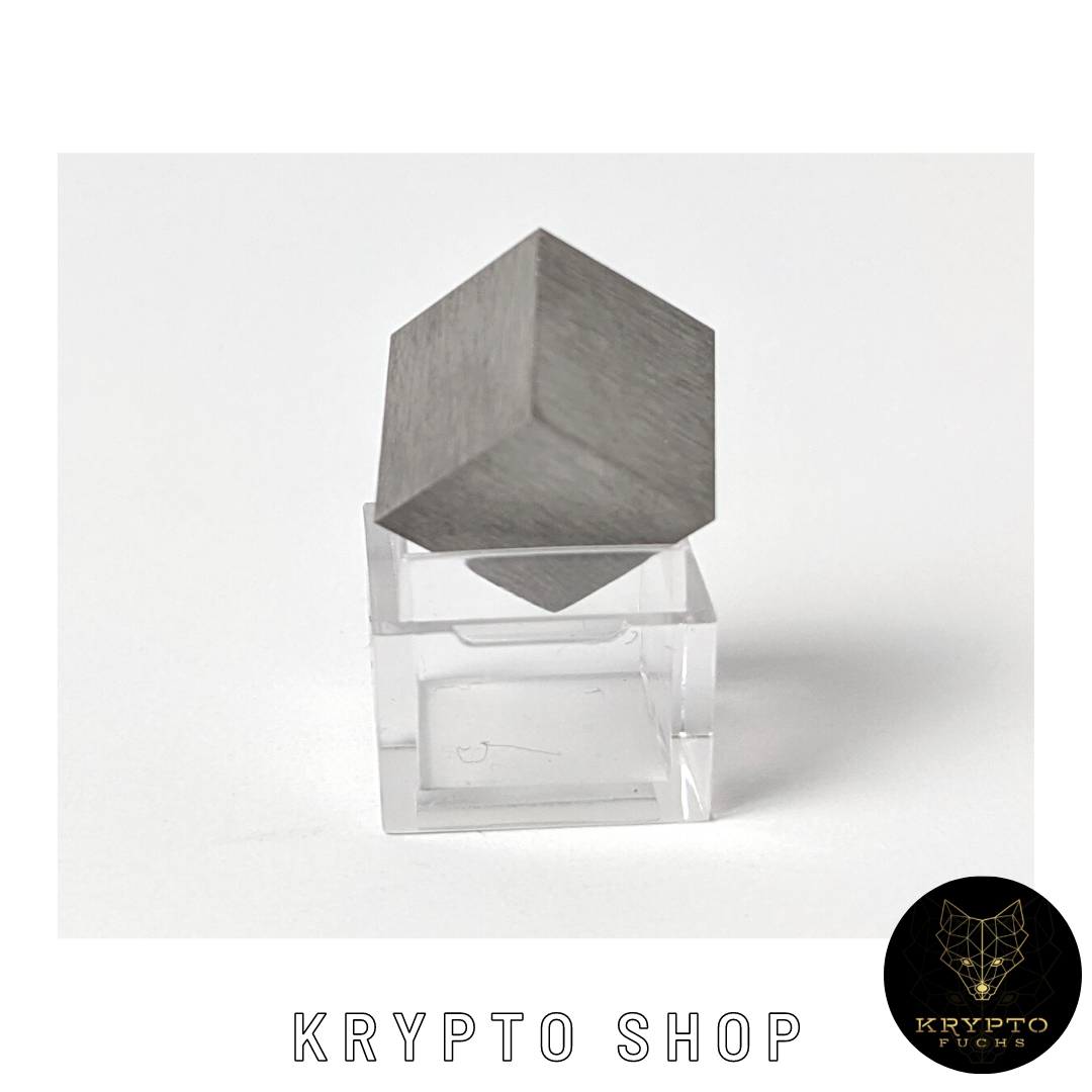 Wolfram Würfel 99,95% – Draufsicht | KryptoFuchs