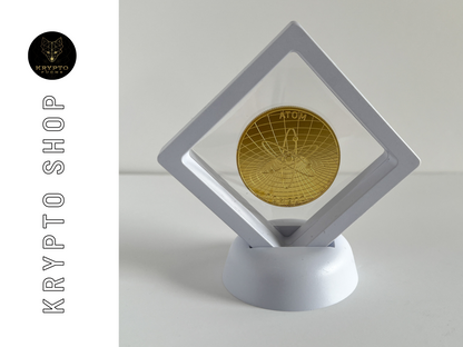 Cosmos ATOM Kryptomünze – Gold in Geschenkbox | KryptoFuchs