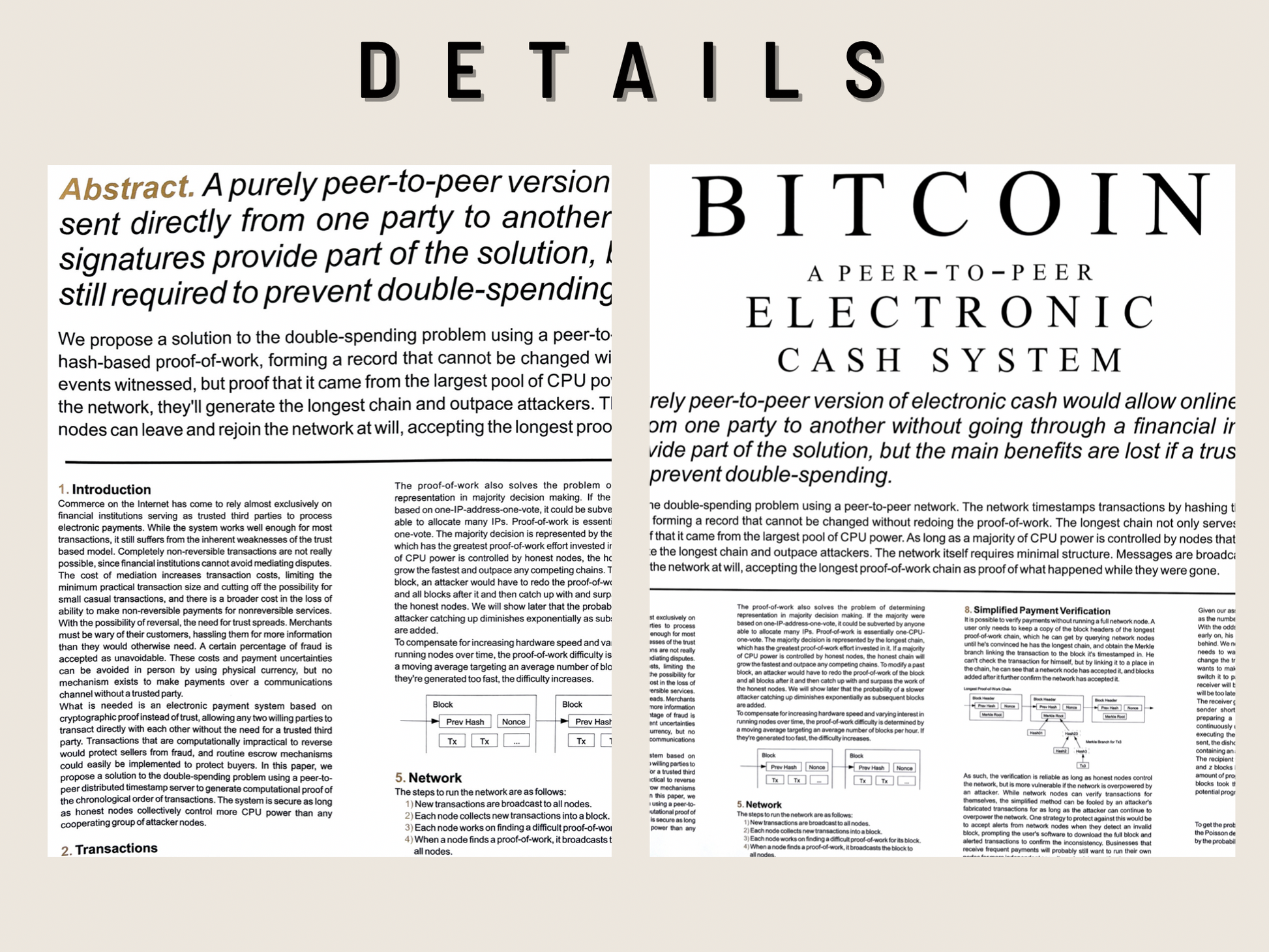 Bitcoin Poster Satoshi Nakamoto BTC WHITEPAPER – Ansicht 7 | KryptoFuchs