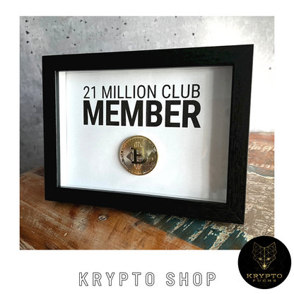 Krypto Kunst "21 Millionen Club Member"