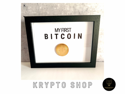 Krypto Kunst "My first Bitcoin"