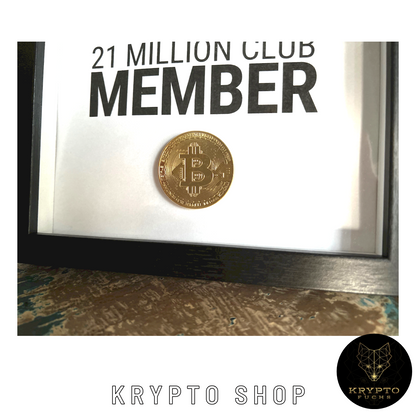 Krypto Kunst "21 Millionen Club Member"