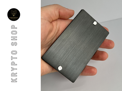 Krypto Recovery Phrase Backup mit Gravurstift