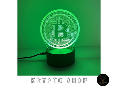 Krypto Lampe 3D LED mit Fernbedienung