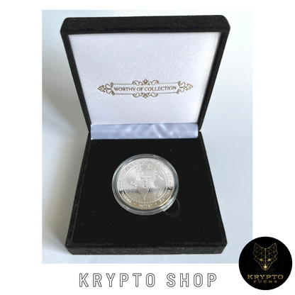 Tether USDT Kryptomünze 2021 Edition – Silber in Geschenkbox, weitere Ansicht | KryptoFuchs