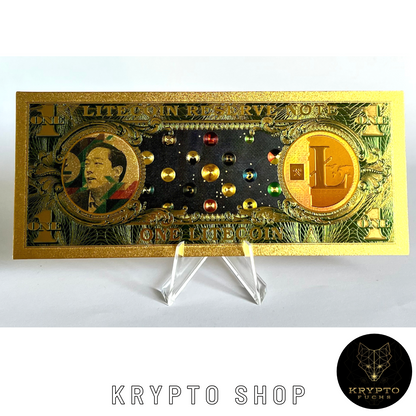 Litecoin LTC Krypto Banknote